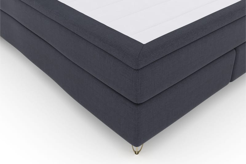 Select No 4 Komplett Sängpaket 180x200 Medium - Blå/Metall V-form - Komplett sängpaket - Kontinentalsäng - Dubbelsäng