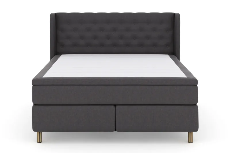 Select No 4 Komplett Sängpaket 180x200 Medium - Mörkgrå/Koppar - Möbler - Säng - Kontinentalsäng