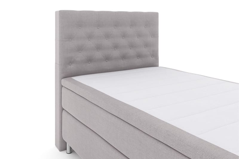 Select No 4 Kontinentalsäng 120x200 Fast - Ljusgrå/Metall - Möbler - Säng - Kontinentalsäng