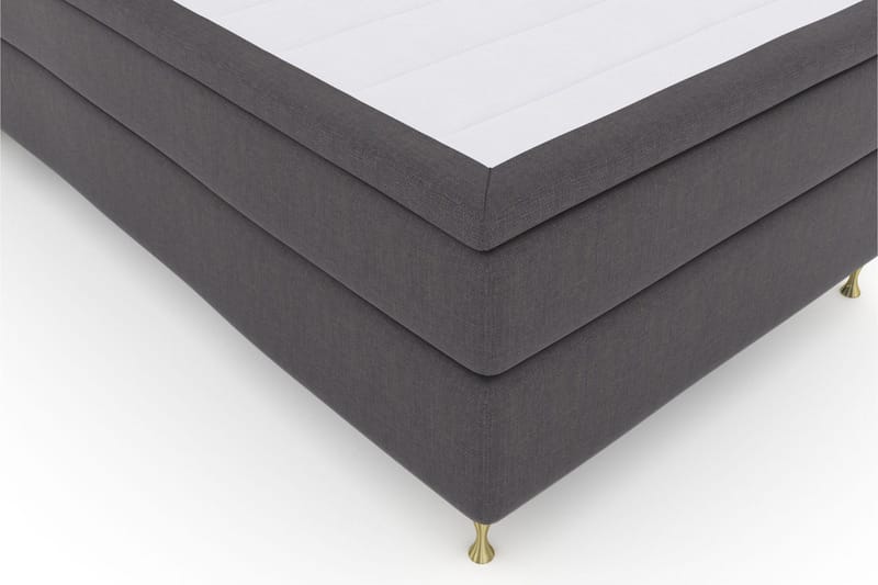Select No 4 Kontinentalsäng 120x200 Medium - Mörkgrå/Guld - Möbler - Säng - Kontinentalsäng