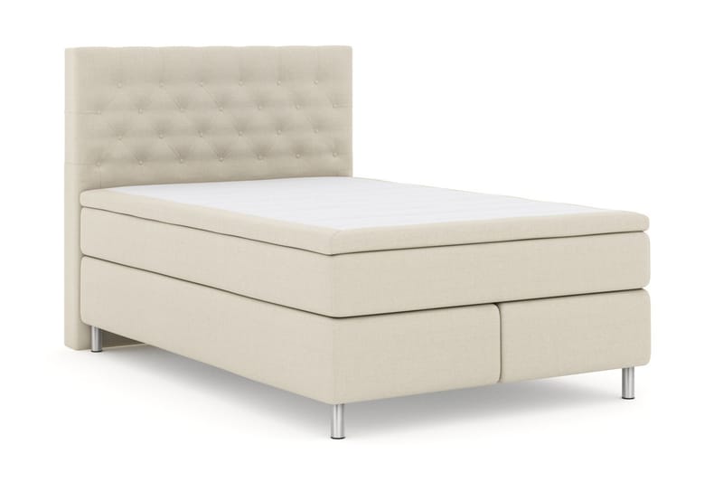 Select No 4 Kontinentalsäng 140x200 Fast - Beige/Metall - Möbler - Säng - Kontinentalsäng