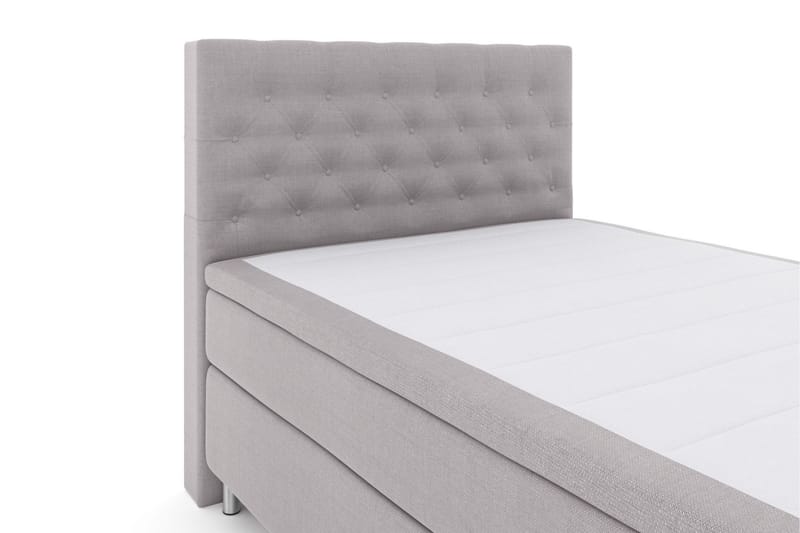 Select No 4 Kontinentalsäng 140x200 Fast - Ljusgrå/Metall - Möbler - Säng - Kontinentalsäng