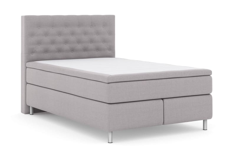 Select No 4 Kontinentalsäng 140x200 Fast - Ljusgrå/Metall - Möbler - Säng - Kontinentalsäng