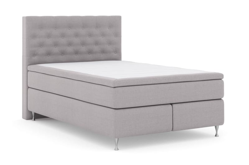 Select No 4 Kontinentalsäng 140x200 Fast - Ljusgrå/Silver - Möbler - Säng - Kontinentalsäng