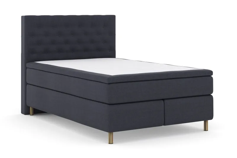 Select No 4 Kontinentalsäng 140x200 Fast/Medium - Blå/Metall - Möbler - Säng - Kontinentalsäng