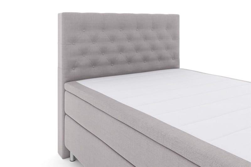 Select No 4 Kontinentalsäng 140x200 Medium - Ljusgrå/Metall - Möbler - Säng - Kontinentalsäng
