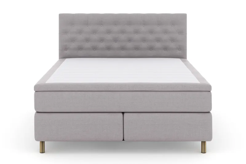 Select No 4 Kontinentalsäng 160x200 Medium - Ljusgrå/Koppar - Möbler - Säng - Kontinentalsäng