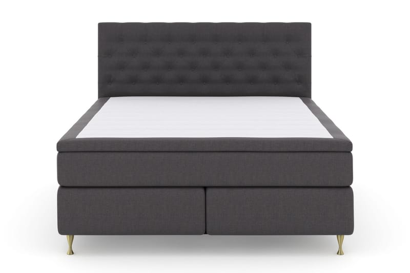 Select No 4 Kontinentalsäng 160x200 Medium - Mörkgrå/Guld - Möbler - Säng - Kontinentalsäng