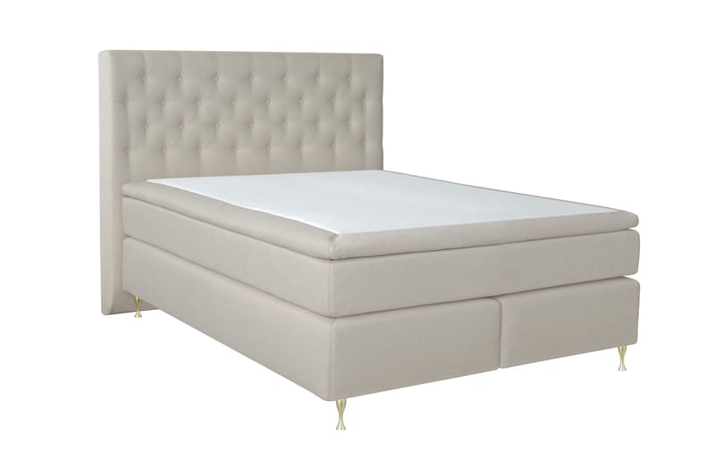 Select No 4 Kontinentalsäng 210x210 Fast - Beige/Guld - Möbler - Säng - Kontinentalsäng
