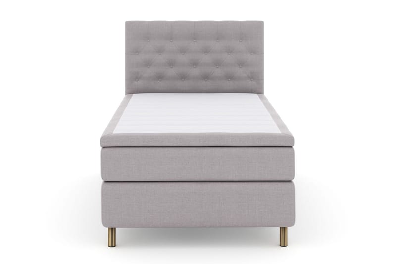 Select No 5 Komplett Sängpaket 120x200 Fast Latex - Ljusgrå/Koppar - Möbler - Säng - Kontinentalsäng