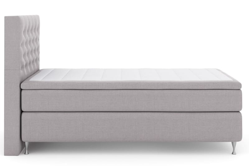 Select No 5 Komplett Sängpaket 120x200 Fast Latex - Ljusgrå/Silver - Komplett sängpaket - Kontinentalsäng