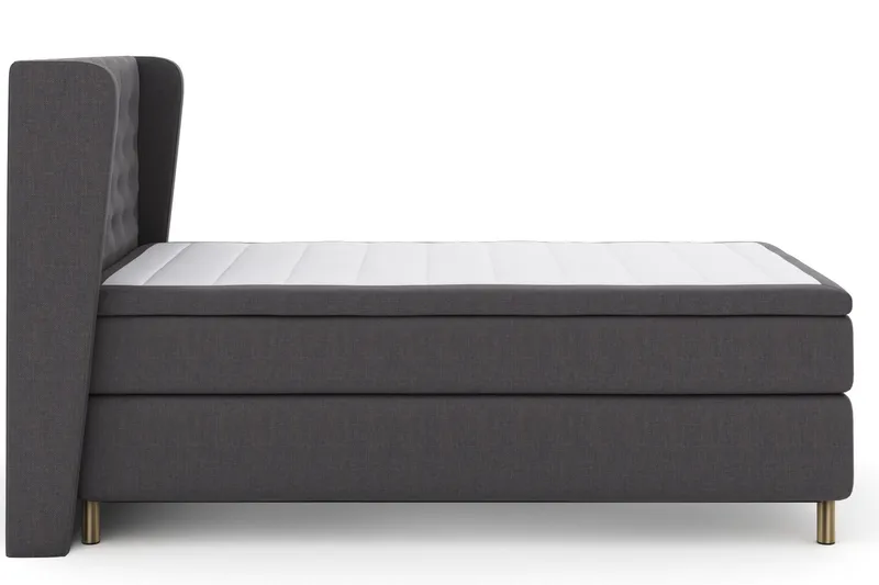 Select No 5 Komplett Sängpaket 120x200 Fast Watergel - Mörkgrå/Koppar - Möbler - Säng - Kontinentalsäng