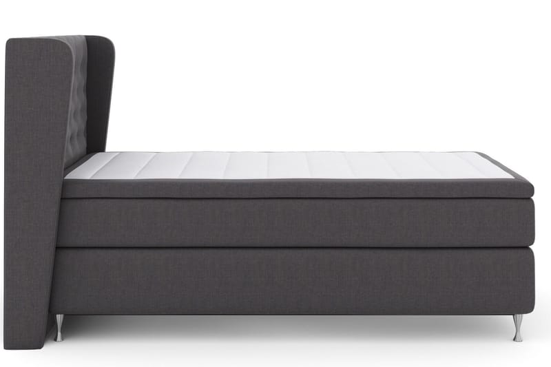 Select No 5 Komplett Sängpaket 120x200 Fast Watergel - Mörkgrå/Silver - Möbler - Säng - Kontinentalsäng