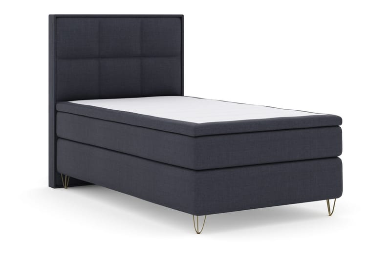 Select No 5 Komplett Sängpaket 120x200 Medium Latex - Blå/Metall V-form - Komplett sängpaket - Kontinentalsäng