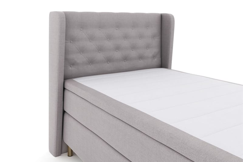 Select No 5 Komplett Sängpaket 120x200 Medium Latex - Ljusgrå/Koppar - Möbler - Säng - Kontinentalsäng