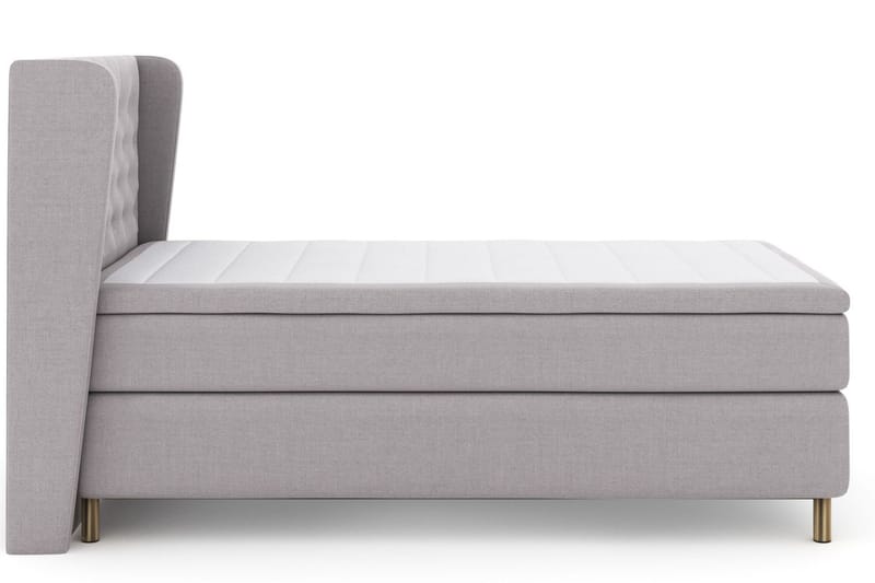 Select No 5 Komplett Sängpaket 120x200 Medium Latex - Ljusgrå/Koppar - Möbler - Säng - Kontinentalsäng
