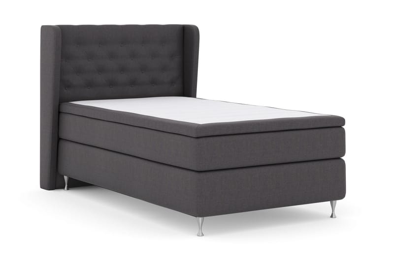 Select No 5 Komplett Sängpaket 120x200 Medium Latex - Mörkgrå/Silver - Möbler - Säng - Kontinentalsäng