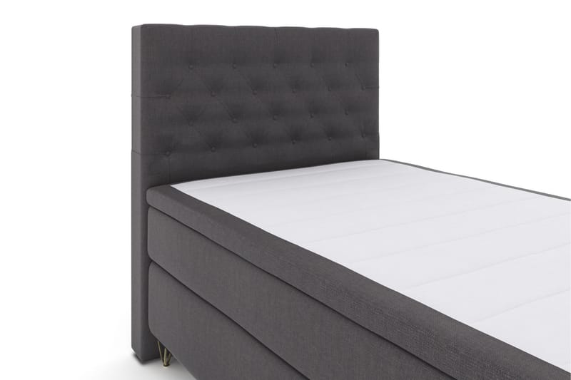Select No 5 Komplett Sängpaket 120x200 Medium Watergel - Mörkgrå/Metall V-form - Komplett sängpaket - Kontinentalsäng
