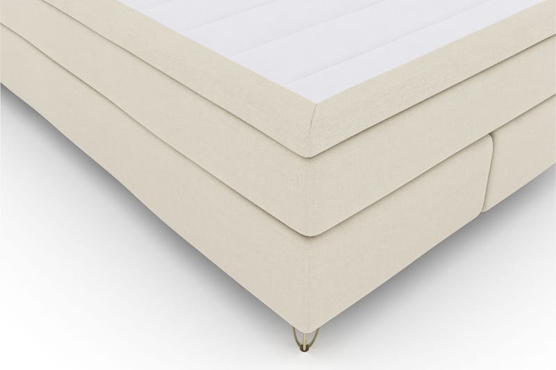 Select No 5 Komplett Sängpaket 140x200 Fast Latex - Beige/Metall V-form - Möbler - Säng - Kontinentalsäng