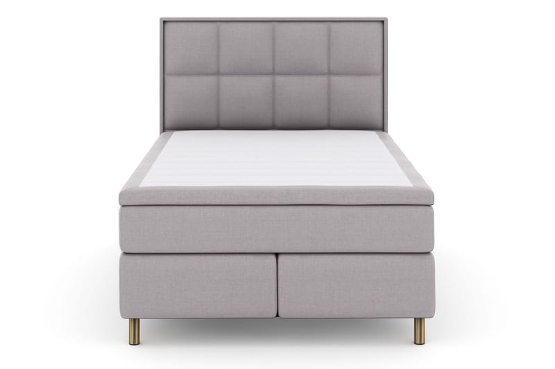 Select No 5 Komplett Sängpaket 140x200 Fast Latex - Ljusgrå/Koppar - Möbler - Säng - Kontinentalsäng