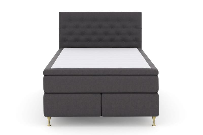 Select No 5 Komplett Sängpaket 140x200 Fast Latex - Mörkgrå/Guld - Möbler - Säng - Komplett sängpaket