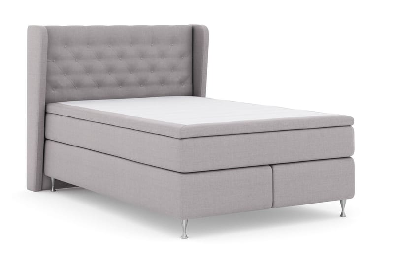 Select No 5 Komplett Sängpaket 140x200 Fast Watergel - Ljusgrå/Silver - Möbler - Säng - Komplett sängpaket