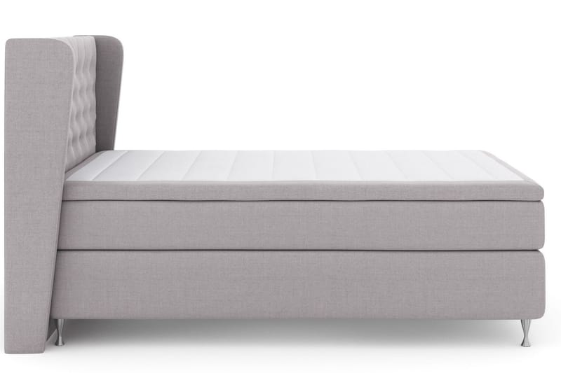 Select No 5 Komplett Sängpaket 140x200 Fast Watergel - Ljusgrå/Silver - Möbler - Säng - Komplett sängpaket