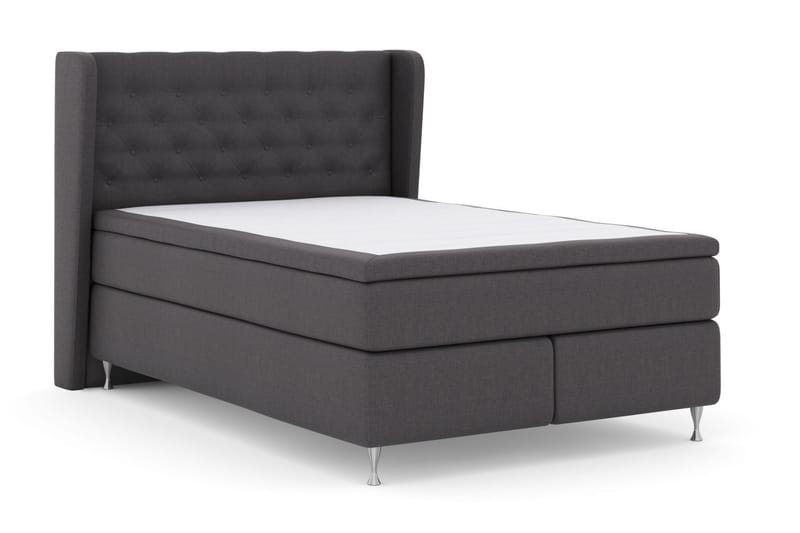 Select No 5 Komplett Sängpaket 140x200 Fast Watergel - Mörkgrå/Silver - Möbler - Säng - Komplett sängpaket