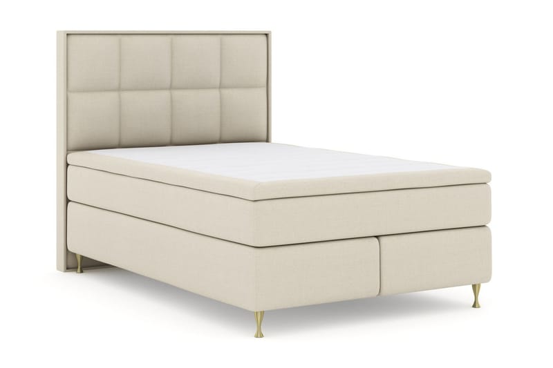 Select No 5 Komplett Sängpaket 140x200 Fast/Medium Latex - Beige/Guld - Möbler - Säng - Komplett sängpaket