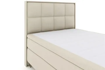 Select No 5 Komplett Sängpaket 140x200 Fast/Medium Latex - Beige/Metall V-form - Möbler - Säng - Kontinentalsäng