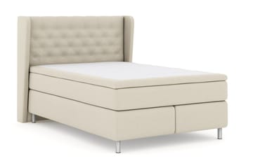 Select No 5 Komplett Sängpaket 140x200 Fast/Medium Latex - Beige/Metall - Möbler - Säng - Kontinentalsäng