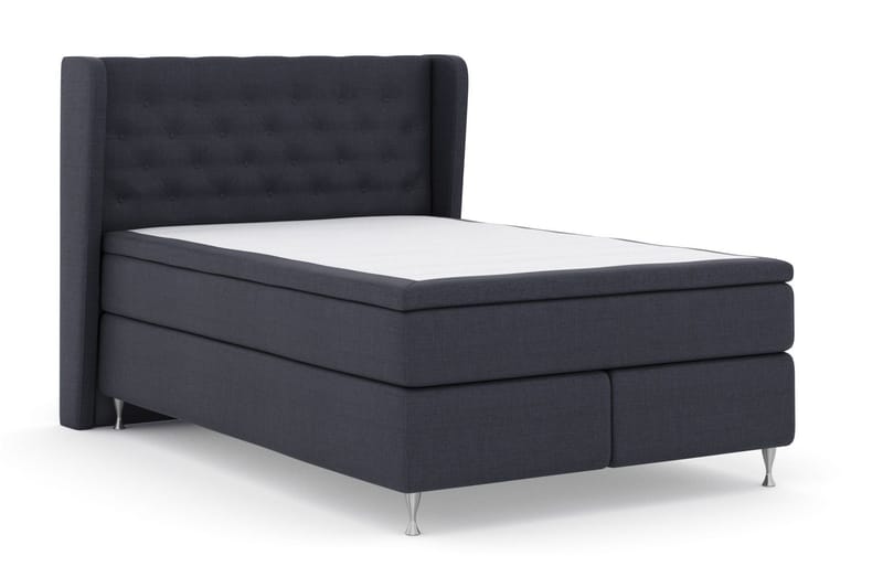 Select No 5 Komplett Sängpaket 140x200 Fast/Medium Latex - Blå/Silver - Möbler - Säng - Kontinentalsäng
