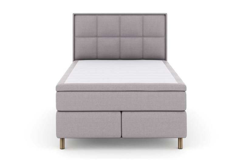 Select No 5 Komplett Sängpaket 140x200 Fast/Medium Latex, Ljusgrå/Koppar