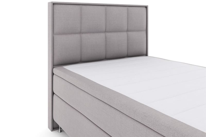 Select No 5 Komplett Sängpaket 140x200 Fast/Medium Latex - Ljusgrå/Silver - Möbler - Säng - Kontinentalsäng