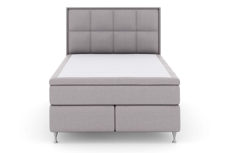 Select No 5 Komplett Sängpaket 140x200 Fast/Medium Latex - Ljusgrå/Silver - Möbler - Säng - Kontinentalsäng