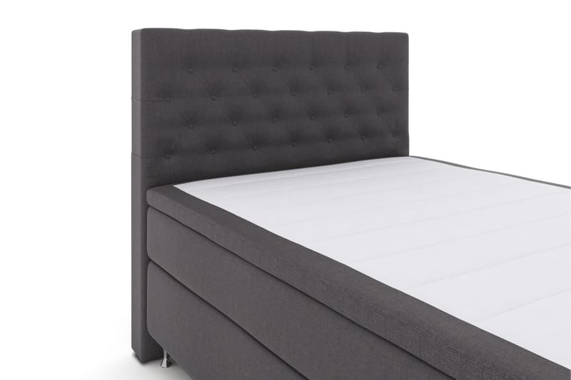 Select No 5 Komplett Sängpaket 140x200 Fast/Medium Latex - Mörkgrå/Silver - Möbler - Säng - Kontinentalsäng