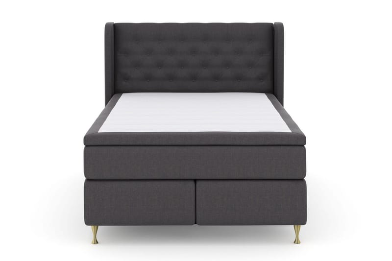 Select No 5 Komplett Sängpaket 140x200 Fast/Medium Watergel - Mörkgrå/Guld - Möbler - Säng - Kontinentalsäng