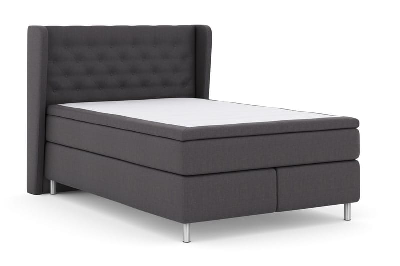 Select No 5 Komplett Sängpaket 140x200 Fast/Medium Watergel - Mörkgrå/Metall - Möbler - Säng - Kontinentalsäng