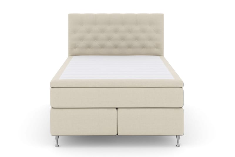 Select No 5 Komplett Sängpaket 140x200 Medium Latex - Beige/Silver - Komplett sängpaket - Kontinentalsäng - Dubbelsäng