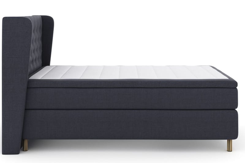Select No 5 Komplett Sängpaket 160x200 Fast Latex - Blå/Metall - Möbler - Säng - Kontinentalsäng