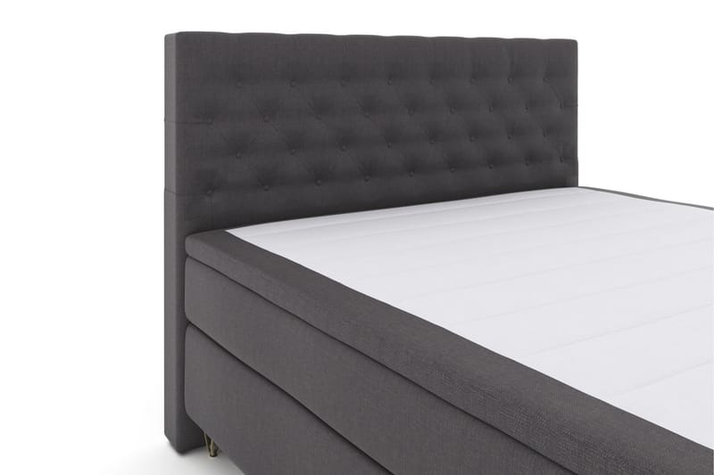 Select No 5 Komplett Sängpaket 160x200 Fast Latex - Mörkgrå/Metall V-form - Möbler - Säng - Komplett sängpaket