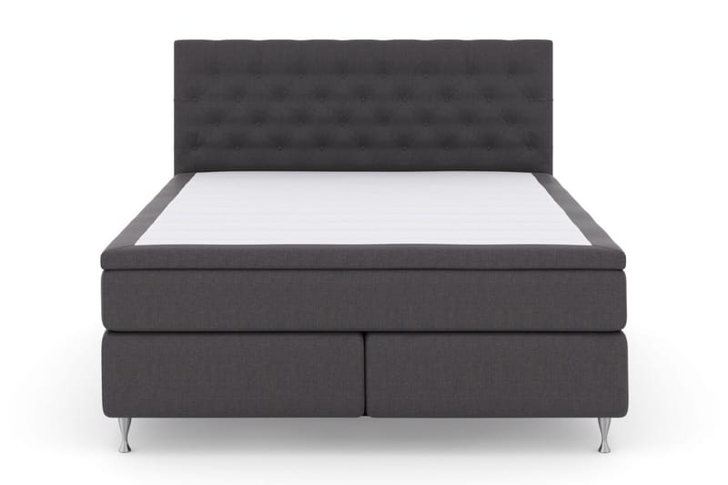 Select No 5 Komplett Sängpaket 160x200 Fast Watergel - Mörkgrå/Silver - Möbler - Säng - Kontinentalsäng