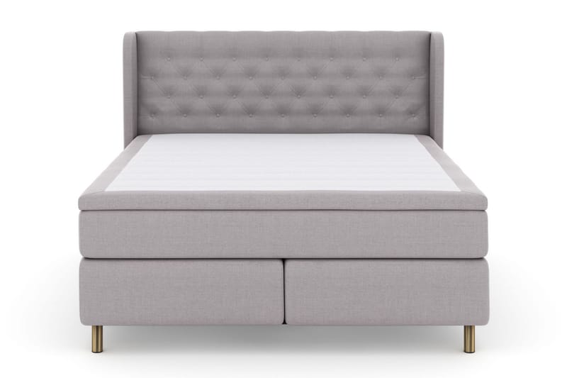 Select No 5 Komplett Sängpaket 160x200 Fast/Medium Latex - Ljusgrå/Koppar - Möbler - Säng - Komplett sängpaket