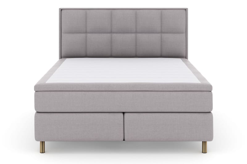 Select No 5 Komplett Sängpaket 160x200 Fast/Medium Watergel - Ljusgrå/Koppar - Möbler - Säng - Komplett sängpaket