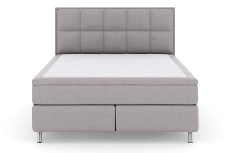 Select No 5 Komplett Sängpaket 160x200 Fast/Medium Watergel - Ljusgrå/Metall - Dubbelsäng - Komplett sängpaket - Kontinentalsäng