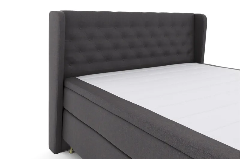 Select No 5 Komplett Sängpaket 160x200 Fast/Medium Watergel - Mörkgrå/Guld - Möbler - Säng - Kontinentalsäng