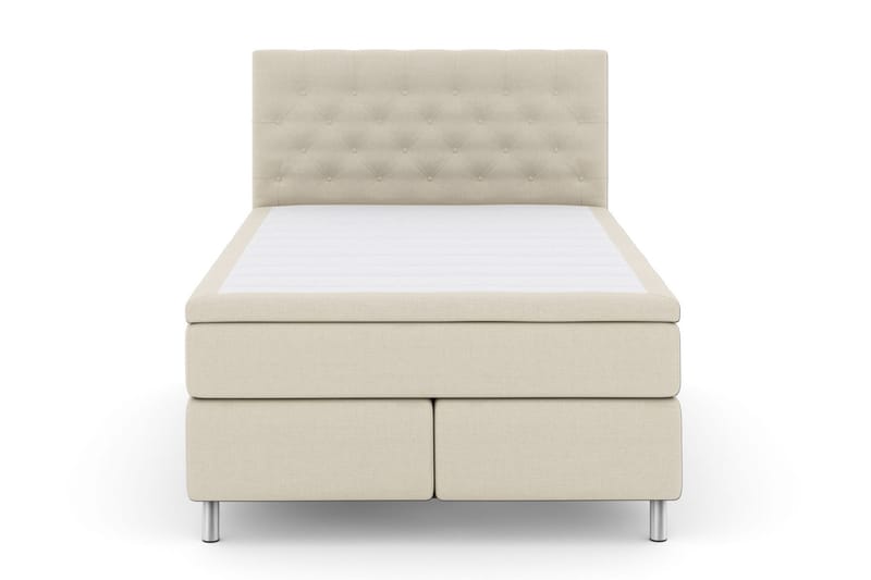 Select No 5 Komplett Sängpaket 160x200 Medium Latex - Beige/Metall - Komplett sängpaket - Kontinentalsäng - Dubbelsäng