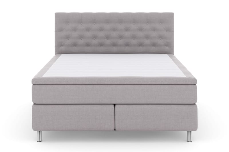 Select No 5 Komplett Sängpaket 160x200 Medium Latex - Ljusgrå/Metall - Komplett sängpaket - Kontinentalsäng - Dubbelsäng
