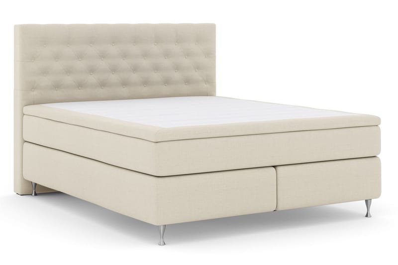 Select No 5 Komplett Sängpaket 180x200 Fast Latex - Beige/Silver - Möbler - Säng - Kontinentalsäng
