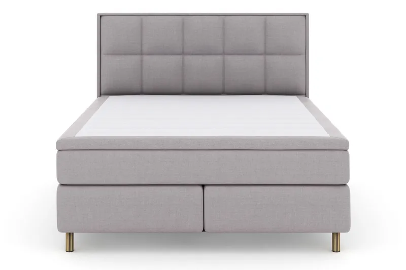 Select No 5 Komplett Sängpaket 180x200 Fast Watergel - Ljusgrå/Koppar - Möbler - Säng - Kontinentalsäng